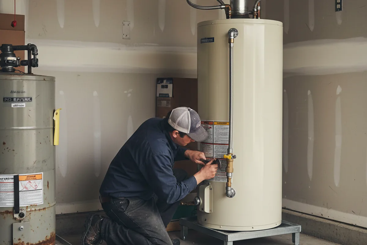 Water heater and shutoff valve replacement in Talisheek